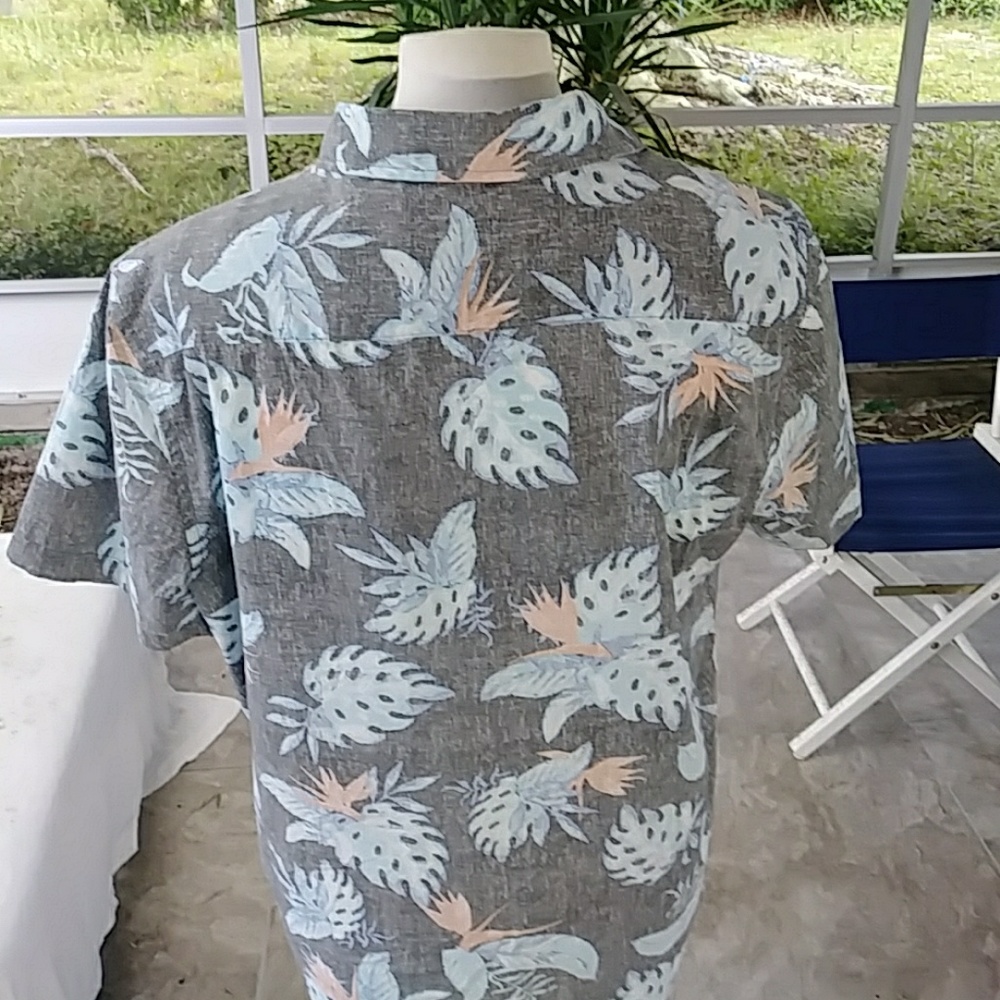 Amplify Men's SS XL Reverse Pattern btn up - Picture 3 of 7